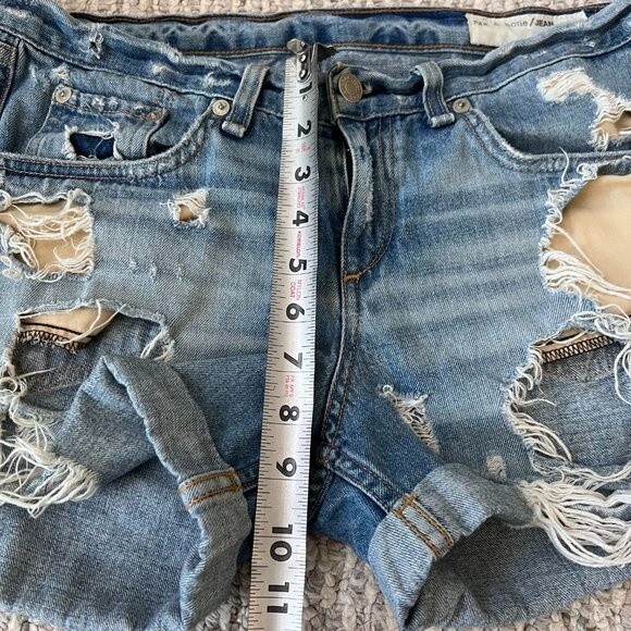 rag & bone Boyfriend Distressed Denim Shorts - Picture 9 of 10